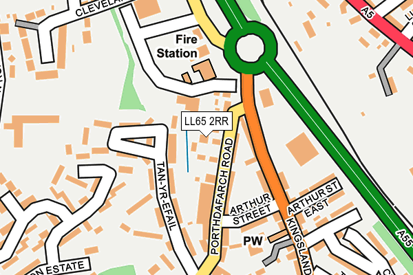 LL65 2RR map - OS OpenMap – Local (Ordnance Survey) LL65 2RR map - OS OpenMap – Local (Ordnance Survey)