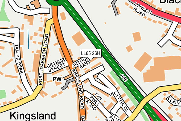 LL65 2SH map - OS OpenMap – Local (Ordnance Survey) LL65 2SH map - OS OpenMap – Local (Ordnance Survey)