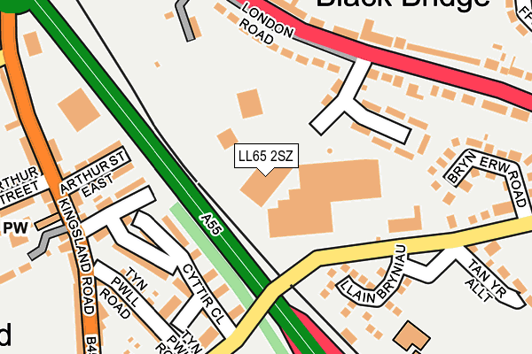LL65 2SZ map - OS OpenMap – Local (Ordnance Survey) LL65 2SZ map - OS OpenMap – Local (Ordnance Survey)