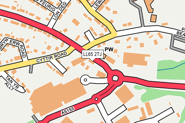 LL65 2TJ map - OS OpenMap – Local (Ordnance Survey) LL65 2TJ map - OS OpenMap – Local (Ordnance Survey)
