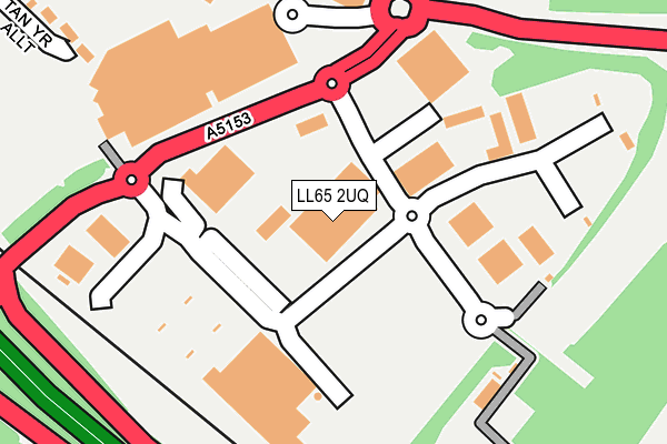 LL65 2UQ map - OS OpenMap – Local (Ordnance Survey) LL65 2UQ map - OS OpenMap – Local (Ordnance Survey)