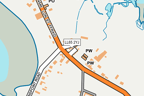 LL65 2YJ map - OS OpenMap – Local (Ordnance Survey) LL65 2YJ map - OS OpenMap – Local (Ordnance Survey)