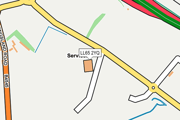 LL65 2YQ map - OS OpenMap – Local (Ordnance Survey) LL65 2YQ map - OS OpenMap – Local (Ordnance Survey)
