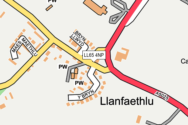 LL65 4NP map - OS OpenMap – Local (Ordnance Survey) LL65 4NP map - OS OpenMap – Local (Ordnance Survey)