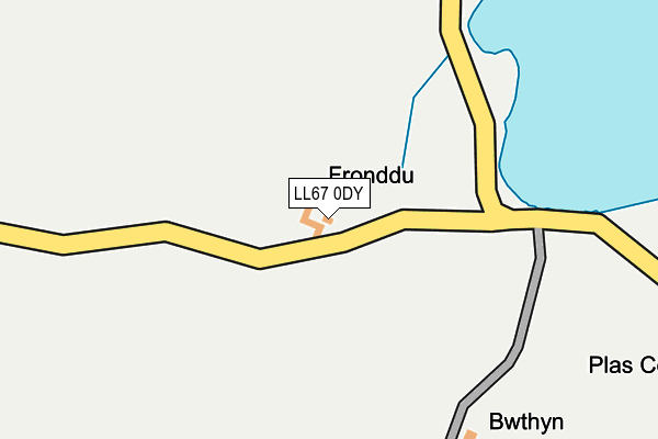 LL67 0DY map - OS OpenMap – Local (Ordnance Survey) LL67 0DY map - OS OpenMap – Local (Ordnance Survey)