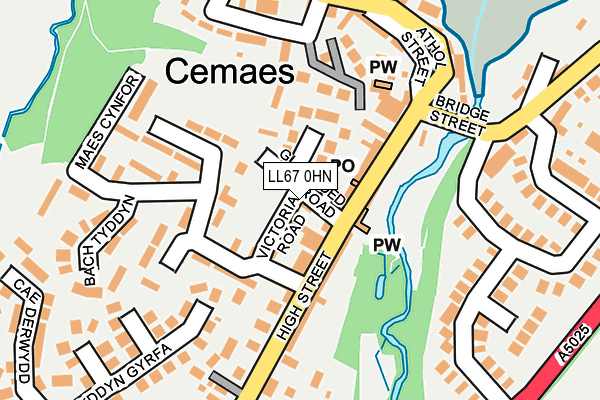 LL67 0HN map - OS OpenMap – Local (Ordnance Survey) LL67 0HN map - OS OpenMap – Local (Ordnance Survey)