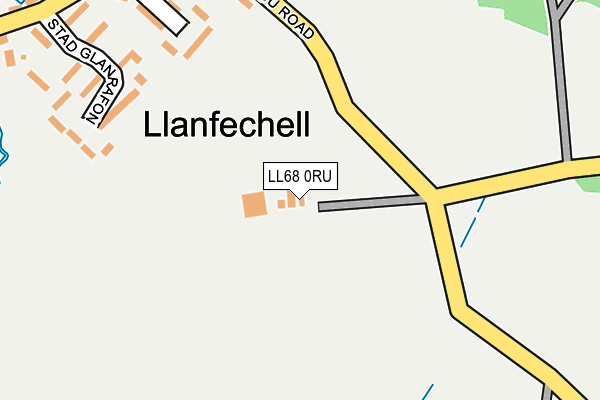 LL68 0RU map - OS OpenMap – Local (Ordnance Survey) LL68 0RU map - OS OpenMap – Local (Ordnance Survey)