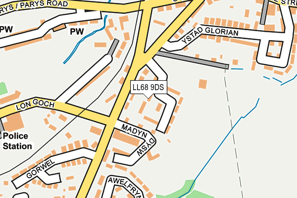 LL68 9DS map - OS OpenMap – Local (Ordnance Survey) LL68 9DS map - OS OpenMap – Local (Ordnance Survey)