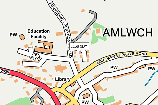 LL68 9DY map - OS OpenMap – Local (Ordnance Survey) LL68 9DY map - OS OpenMap – Local (Ordnance Survey)