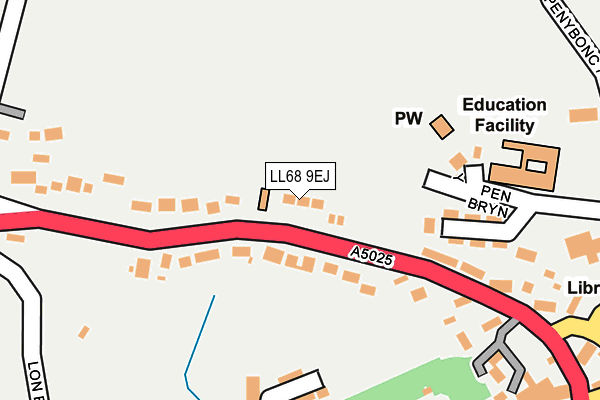 LL68 9EJ map - OS OpenMap – Local (Ordnance Survey) LL68 9EJ map - OS OpenMap – Local (Ordnance Survey)