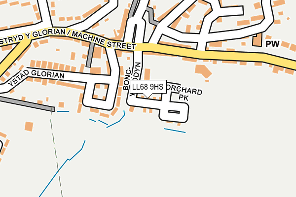 LL68 9HS map - OS OpenMap – Local (Ordnance Survey) LL68 9HS map - OS OpenMap – Local (Ordnance Survey)