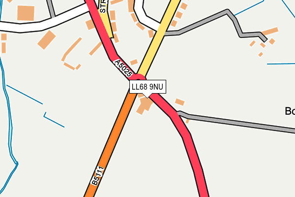 LL68 9NU map - OS OpenMap – Local (Ordnance Survey) LL68 9NU map - OS OpenMap – Local (Ordnance Survey)