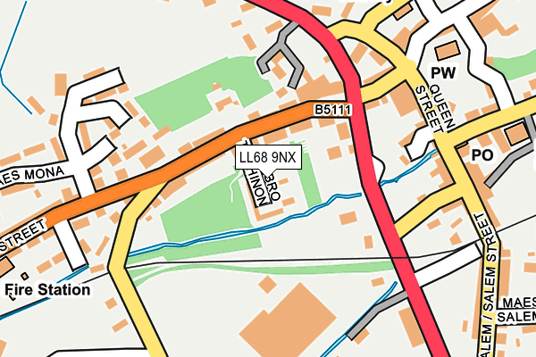 LL68 9NX map - OS OpenMap – Local (Ordnance Survey) LL68 9NX map - OS OpenMap – Local (Ordnance Survey)