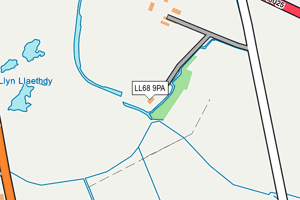 LL68 9PA map - OS OpenMap – Local (Ordnance Survey) LL68 9PA map - OS OpenMap – Local (Ordnance Survey)