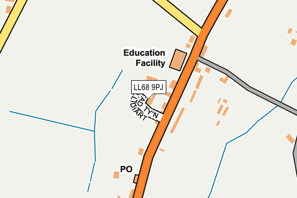 LL68 9PJ map - OS OpenMap – Local (Ordnance Survey) LL68 9PJ map - OS OpenMap – Local (Ordnance Survey)