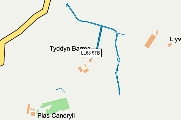 LL68 9TB map - OS OpenMap – Local (Ordnance Survey) LL68 9TB map - OS OpenMap – Local (Ordnance Survey)