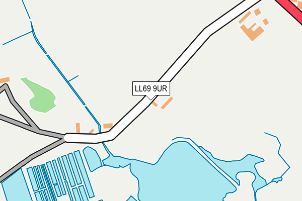 LL69 9UR map - OS OpenMap – Local (Ordnance Survey) LL69 9UR map - OS OpenMap – Local (Ordnance Survey)