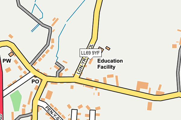 LL69 9YF map - OS OpenMap – Local (Ordnance Survey) LL69 9YF map - OS OpenMap – Local (Ordnance Survey)