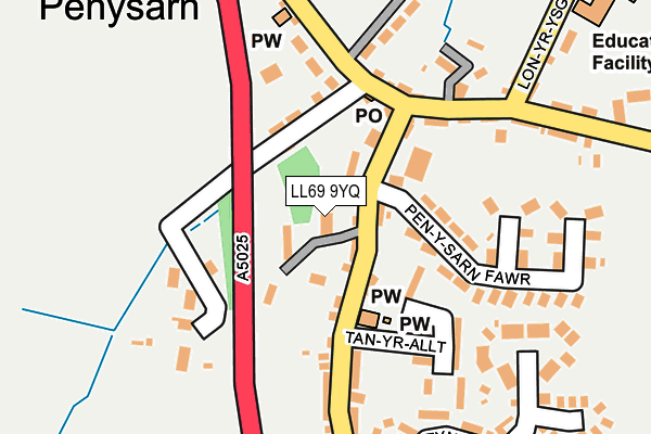 LL69 9YQ map - OS OpenMap – Local (Ordnance Survey) LL69 9YQ map - OS OpenMap – Local (Ordnance Survey)
