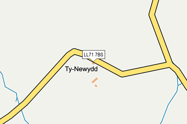 LL71 7BS map - OS OpenMap – Local (Ordnance Survey) LL71 7BS map - OS OpenMap – Local (Ordnance Survey)