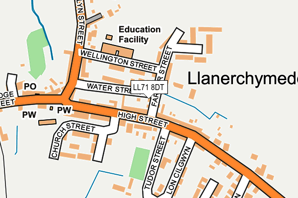 LL71 8DT map - OS OpenMap – Local (Ordnance Survey) LL71 8DT map - OS OpenMap – Local (Ordnance Survey)