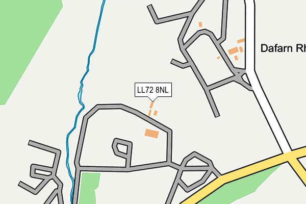 LL72 8NL map - OS OpenMap – Local (Ordnance Survey) LL72 8NL map - OS OpenMap – Local (Ordnance Survey)