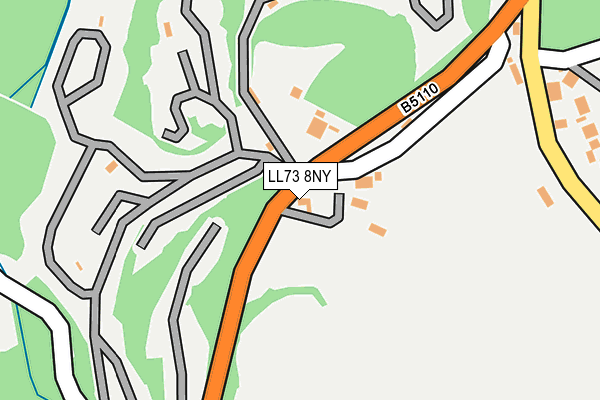 LL73 8NY map - OS OpenMap – Local (Ordnance Survey) LL73 8NY map - OS OpenMap – Local (Ordnance Survey)