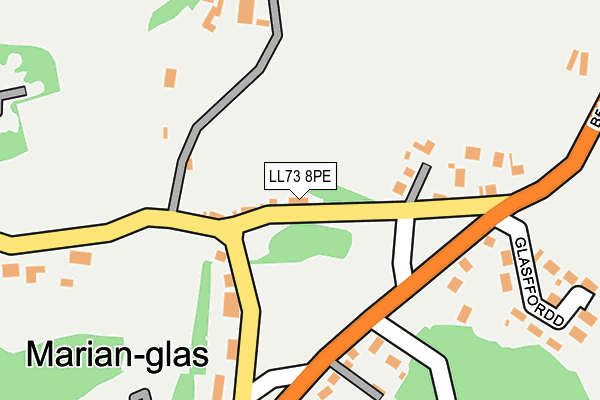 LL73 8PE map - OS OpenMap – Local (Ordnance Survey) LL73 8PE map - OS OpenMap – Local (Ordnance Survey)
