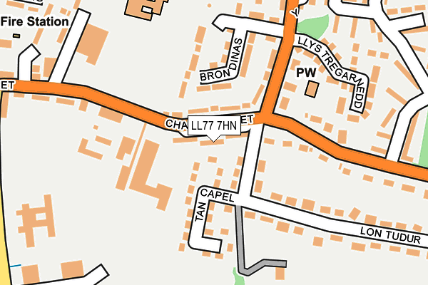 LL77 7HN map - OS OpenMap – Local (Ordnance Survey) LL77 7HN map - OS OpenMap – Local (Ordnance Survey)