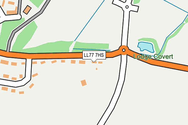 LL77 7HS map - OS OpenMap – Local (Ordnance Survey) LL77 7HS map - OS OpenMap – Local (Ordnance Survey)