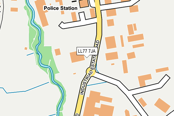 LL77 7JA map - OS OpenMap – Local (Ordnance Survey) LL77 7JA map - OS OpenMap – Local (Ordnance Survey)