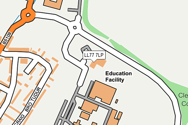 LL77 7LP map - OS OpenMap – Local (Ordnance Survey) LL77 7LP map - OS OpenMap – Local (Ordnance Survey)
