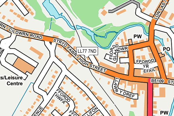 LL77 7ND map - OS OpenMap – Local (Ordnance Survey) LL77 7ND map - OS OpenMap – Local (Ordnance Survey)