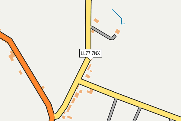LL77 7NX map - OS OpenMap – Local (Ordnance Survey) LL77 7NX map - OS OpenMap – Local (Ordnance Survey)