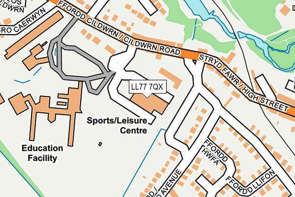 LL77 7QX map - OS OpenMap – Local (Ordnance Survey) LL77 7QX map - OS OpenMap – Local (Ordnance Survey)