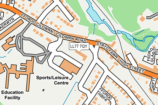 LL77 7QY map - OS OpenMap – Local (Ordnance Survey) LL77 7QY map - OS OpenMap – Local (Ordnance Survey)