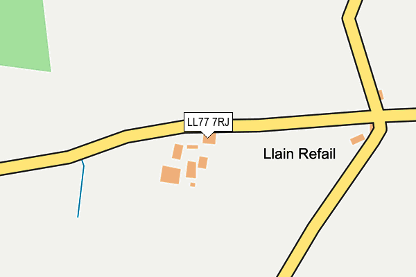 LL77 7RJ map - OS OpenMap – Local (Ordnance Survey) LL77 7RJ map - OS OpenMap – Local (Ordnance Survey)