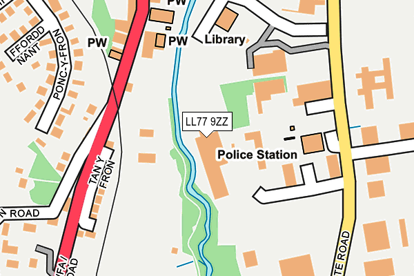 LL77 9ZZ map - OS OpenMap – Local (Ordnance Survey) LL77 9ZZ map - OS OpenMap – Local (Ordnance Survey)
