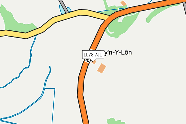 LL78 7JL map - OS OpenMap – Local (Ordnance Survey) LL78 7JL map - OS OpenMap – Local (Ordnance Survey)
