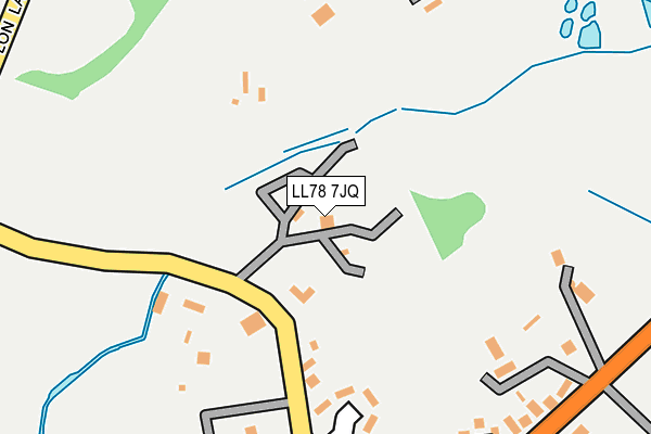 LL78 7JQ map - OS OpenMap – Local (Ordnance Survey) LL78 7JQ map - OS OpenMap – Local (Ordnance Survey)