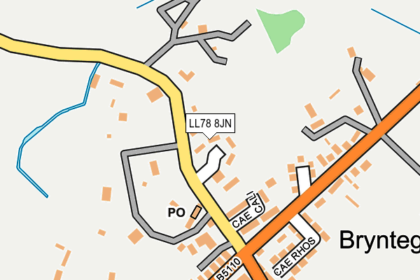 LL78 8JN map - OS OpenMap – Local (Ordnance Survey) LL78 8JN map - OS OpenMap – Local (Ordnance Survey)