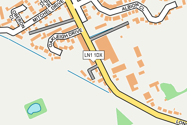 LN1 1DX map - OS OpenMap – Local (Ordnance Survey) LN1 1DX map - OS OpenMap – Local (Ordnance Survey)