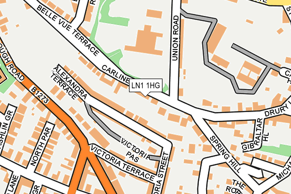 LN1 1HG map - OS OpenMap – Local (Ordnance Survey) LN1 1HG map - OS OpenMap – Local (Ordnance Survey)