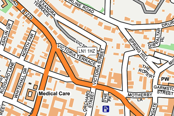 LN1 1HZ map - OS OpenMap – Local (Ordnance Survey) LN1 1HZ map - OS OpenMap – Local (Ordnance Survey)