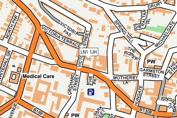 LN1 1JH map - OS OpenMap – Local (Ordnance Survey) LN1 1JH map - OS OpenMap – Local (Ordnance Survey)