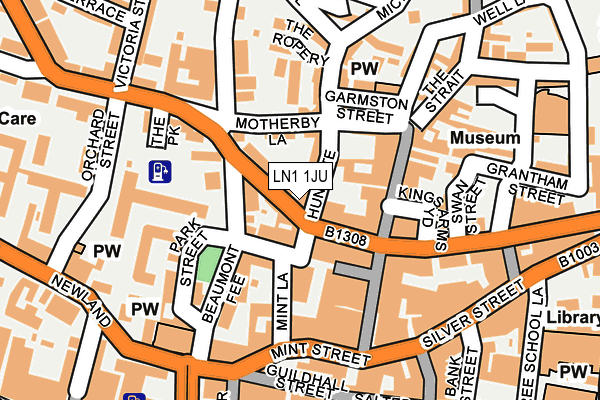 LN1 1JU map - OS OpenMap – Local (Ordnance Survey) LN1 1JU map - OS OpenMap – Local (Ordnance Survey)