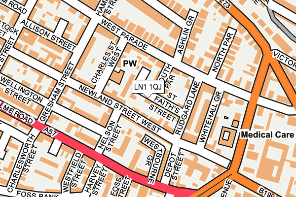 LN1 1QJ map - OS OpenMap – Local (Ordnance Survey) LN1 1QJ map - OS OpenMap – Local (Ordnance Survey)
