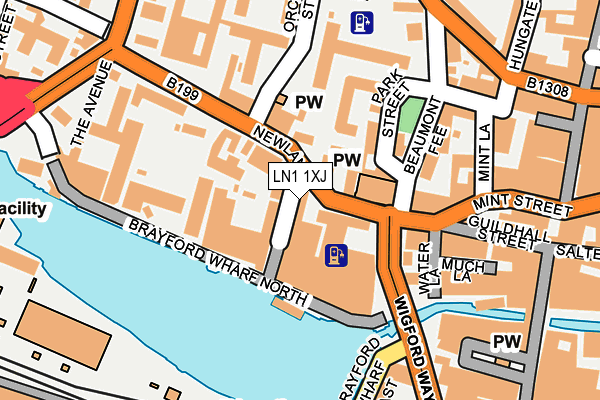 LN1 1XJ map - OS OpenMap – Local (Ordnance Survey) LN1 1XJ map - OS OpenMap – Local (Ordnance Survey)