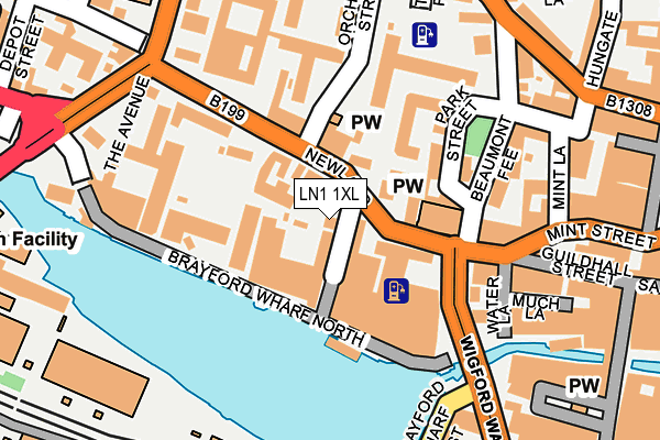 LN1 1XL map - OS OpenMap – Local (Ordnance Survey) LN1 1XL map - OS OpenMap – Local (Ordnance Survey)