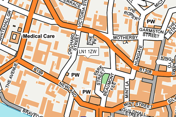 LN1 1ZW map - OS OpenMap – Local (Ordnance Survey) LN1 1ZW map - OS OpenMap – Local (Ordnance Survey)